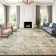 Modern Abstract Non Slip Washable Area Rug (Orange)