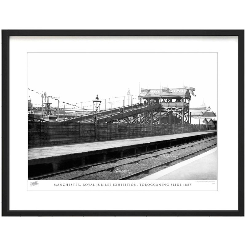 Manchester, Royal Jubilee Exhibition, Tobogganing Slide 1887 by Francis Frith - Single Picture Frame Print