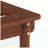 Mid-Century Modern Queen Platform Bed Frame with Angled Headboard, Walnut
