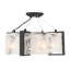 Cloud Break 4 - Light Semi Flush Mount