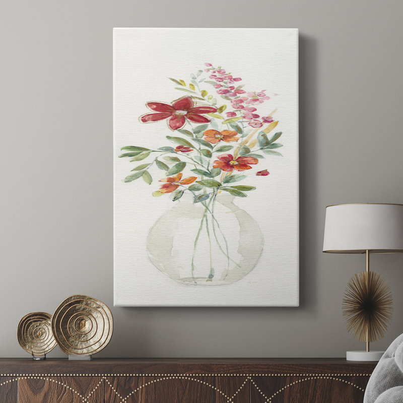 Bouquet de Provence II - Cavas enveloppés de galerie, H 18 po x l 12 po