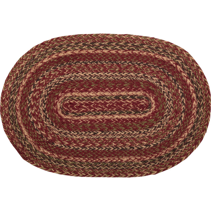 Patrick Jute Geometric Oval Placemat