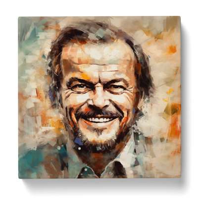 Jack Nicholson Impressionism - Wrapped Canvas