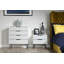 Fully Assembled Myakka 2 Drawer Bedside Table-1473318166