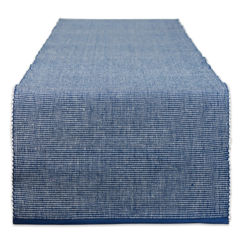 100% Cotton Table Runner, Navy, 108" x 13"
