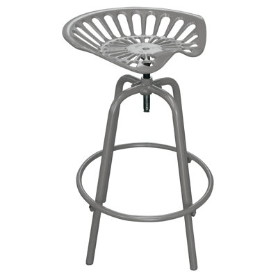 Tractor Seat Stool Gray by Trent Austin Design