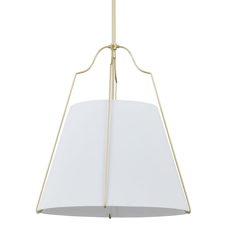 Luminaire suspendu en métal Suri, laiton poli