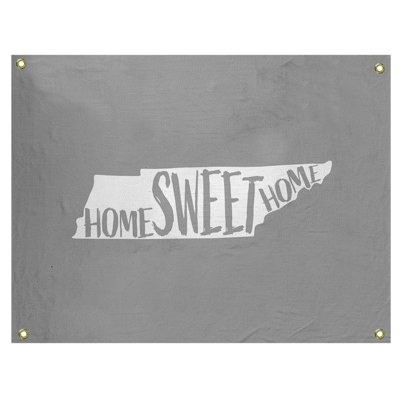 Tapisserie murale tennessee doux pour la maison, H 26 po x l 36 po, Gris