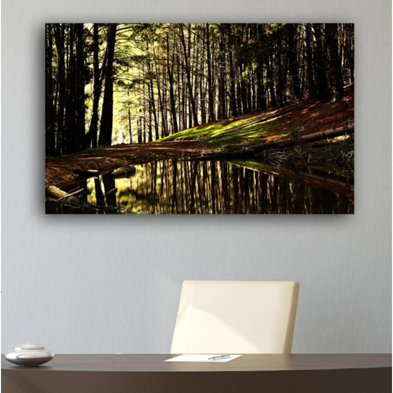 Into the Forest Nature - Reproduction de photo sur toile tendue, H 24 po x l 36 po x P 1 po