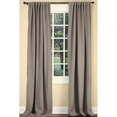 Boucle Room Darkening Curtain