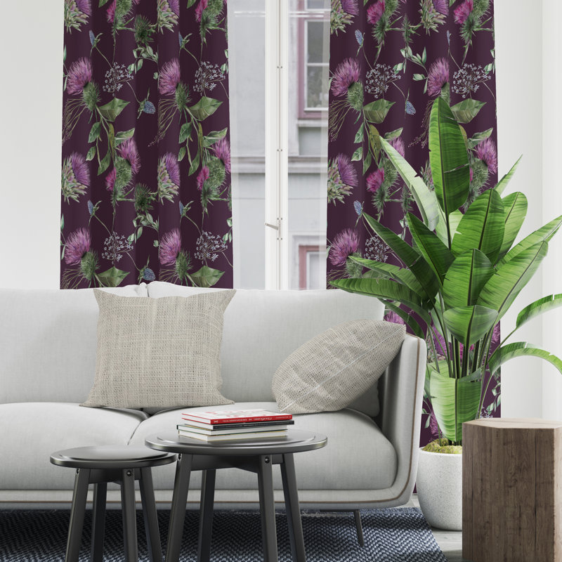 Semi Sheer Curtain Pair, 20" W x 61" L