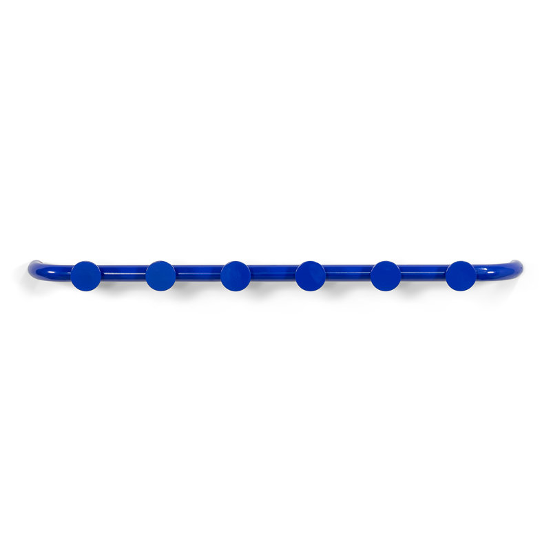 Retro Steel Wall 6 - Hook Coat Rack, Blue