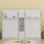 Deux lits escamotables doubles avec armoires et tablettes-216933133
