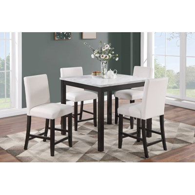 Giuseppa 5-Pcs Counter Height Dining Set
