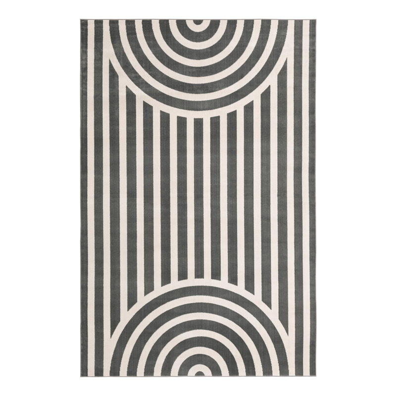 Unique Loom Lines Whimsy Kids Rug, Rectangle 6'1" x 9'