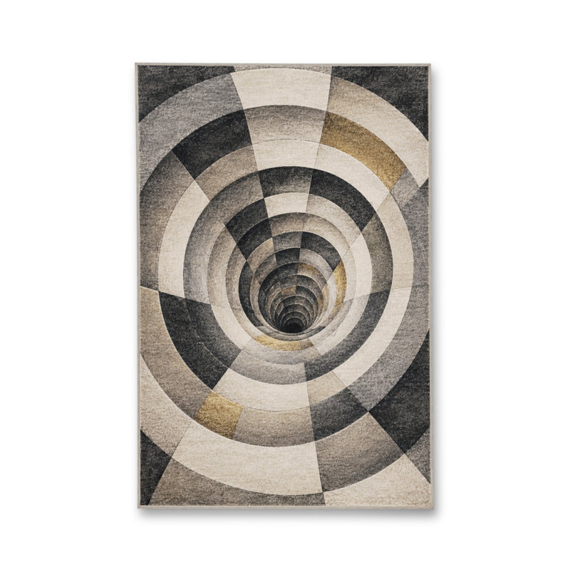 Tapis tissé à la crème Mosso, 3 pi 11 po x 5 pi 11 po