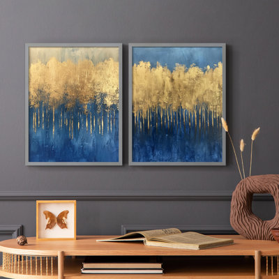 ABSTRACT Series III - Reproduction encadrée de qualité supérieure - prêt à être accroché - aucun clou requis - aucun clou requis