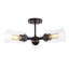 Cahya Farmhouse Industrial Iron Cylinder DEL Semi-encastré-467819859