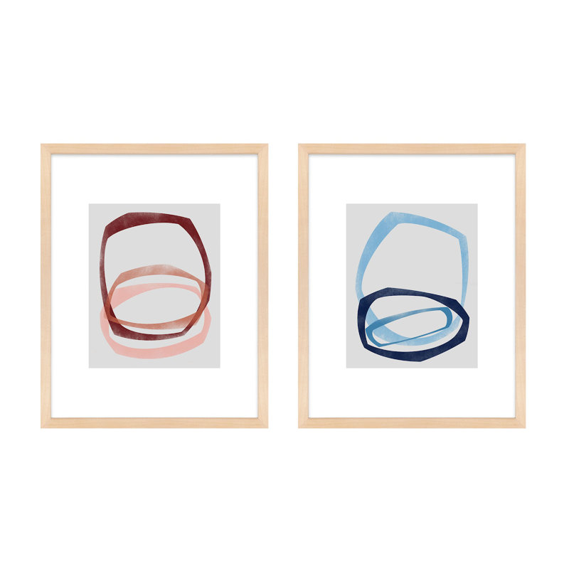 Link 5 And 6 Painting by Jacques Pilon, 20" H x 32" W, Maple