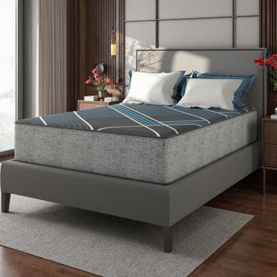 13 Inch Twin Hybrid Mattress with Advanced Cooling Gel Foam & Steel Coils - Firm Support, Motion Isolation, Enhanced Edge Support