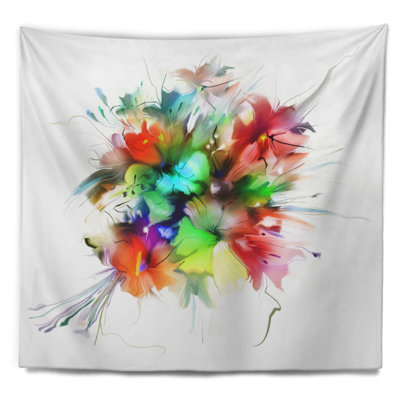Fleurs d'été en tapisserie de différentes couleurs Floral