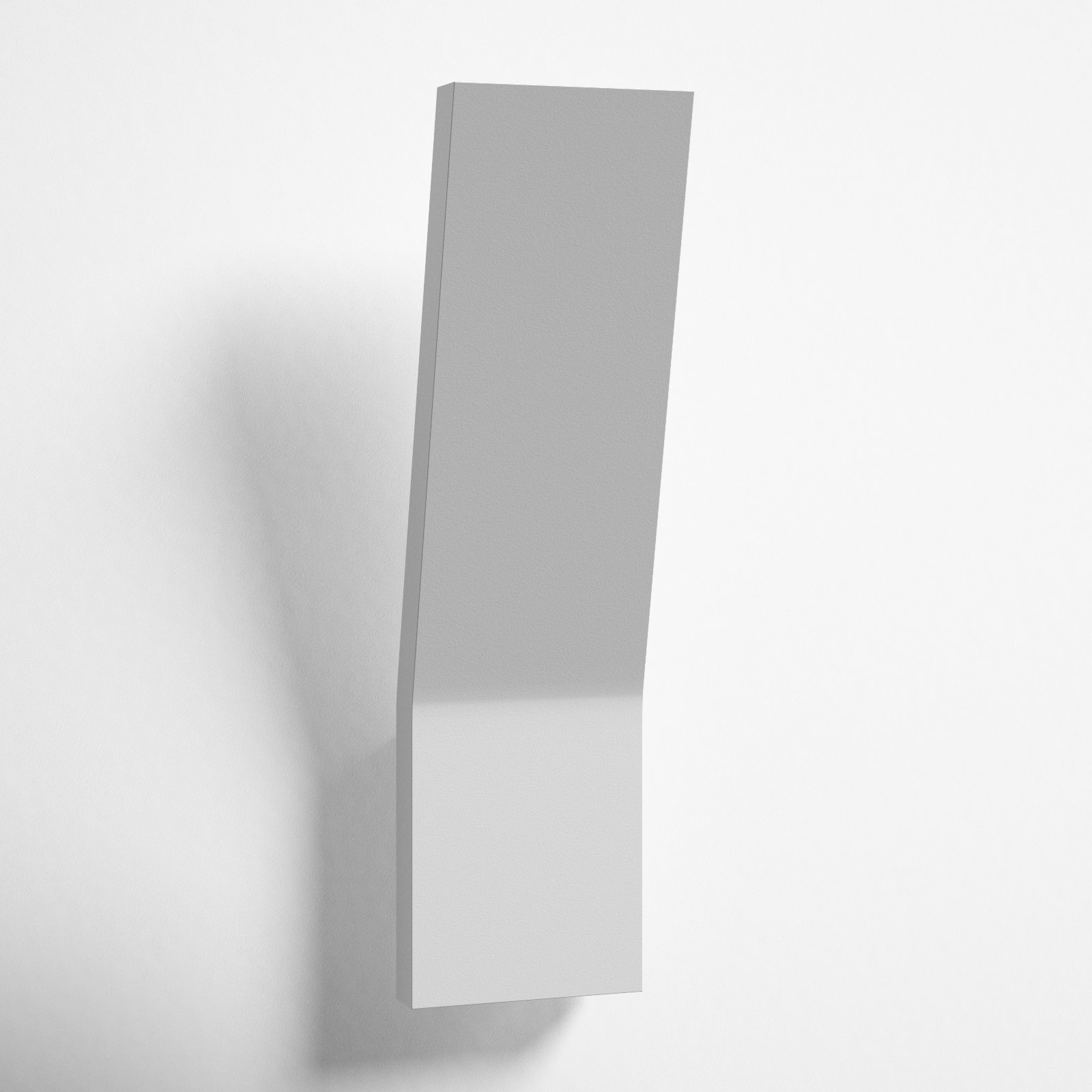 Ogden Single Light Dimmable LED Armed Sconce, White, 22" H x 3" W x 3" D