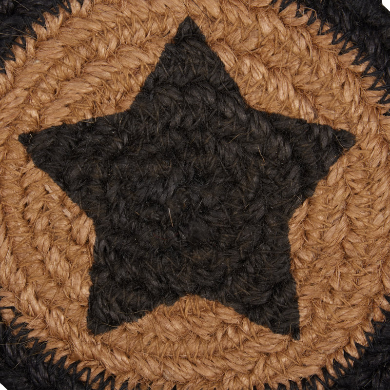 Rudd Jute Round 6 Piece Coaster Set