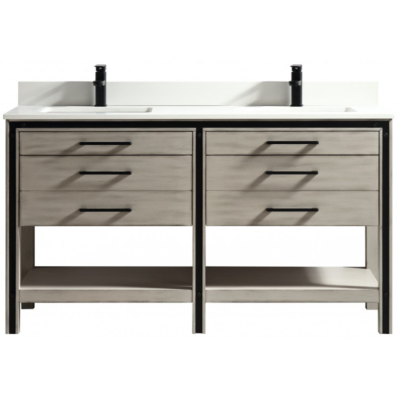 Base de meuble-lavabo double Vali 59 seulement