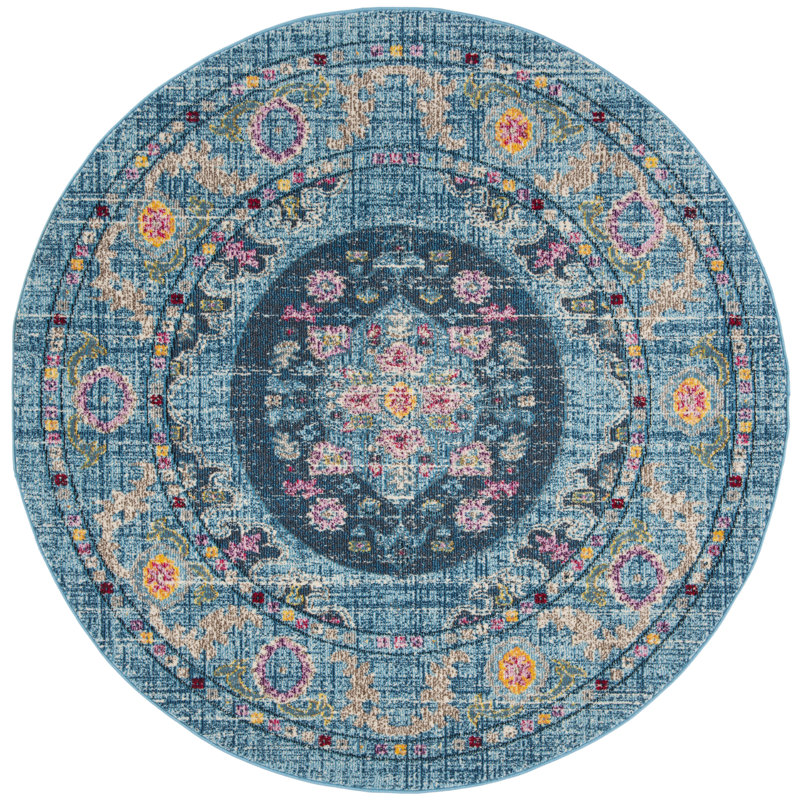 Gutierez Performance Oriental Rug, Round 6'7"