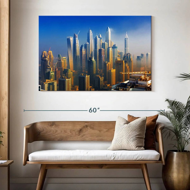 Skyscrapers Of Dubai, 32" H x 48" W