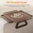 Rotating Couch Armrest Table, Adjustable Sofa Arm Clip Holder Tray, Large Foldable Stable Sofa Table With Reinforced Clamp, (Brown)-1979812450