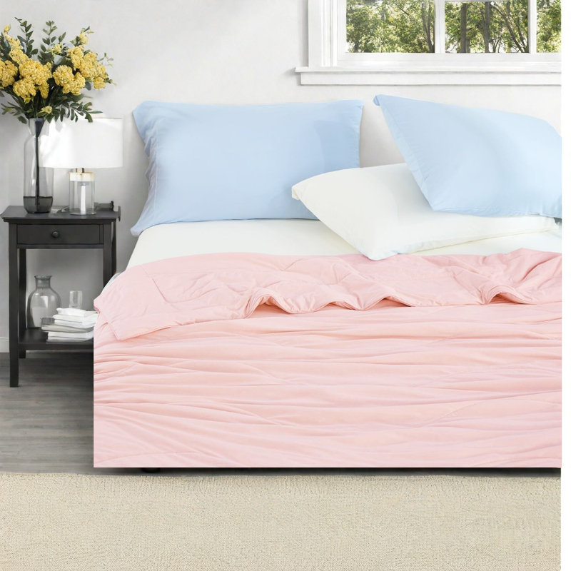 Cooling Bedding Sets, 60x90 Nylon Pink Modern Comfort For Home