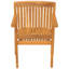 Chaise de salle à manger d'extérieur en bois de teck Datrion