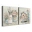 Shiplap Flower Market - 2 pièces, reproduction d'art sur toile tendue-639792392