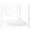 Zynx 62 Inch Corner Etagere Bookshelf, 4 Tier Fan Shape Shelves, White-1595978061-1570575733