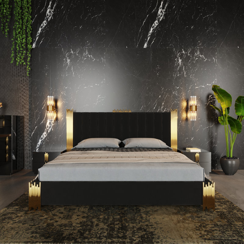 Billerica Upholstered Platform Bed, Eastern King 