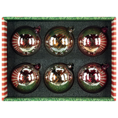 Festive Shimmer Ornament, 4 Inches