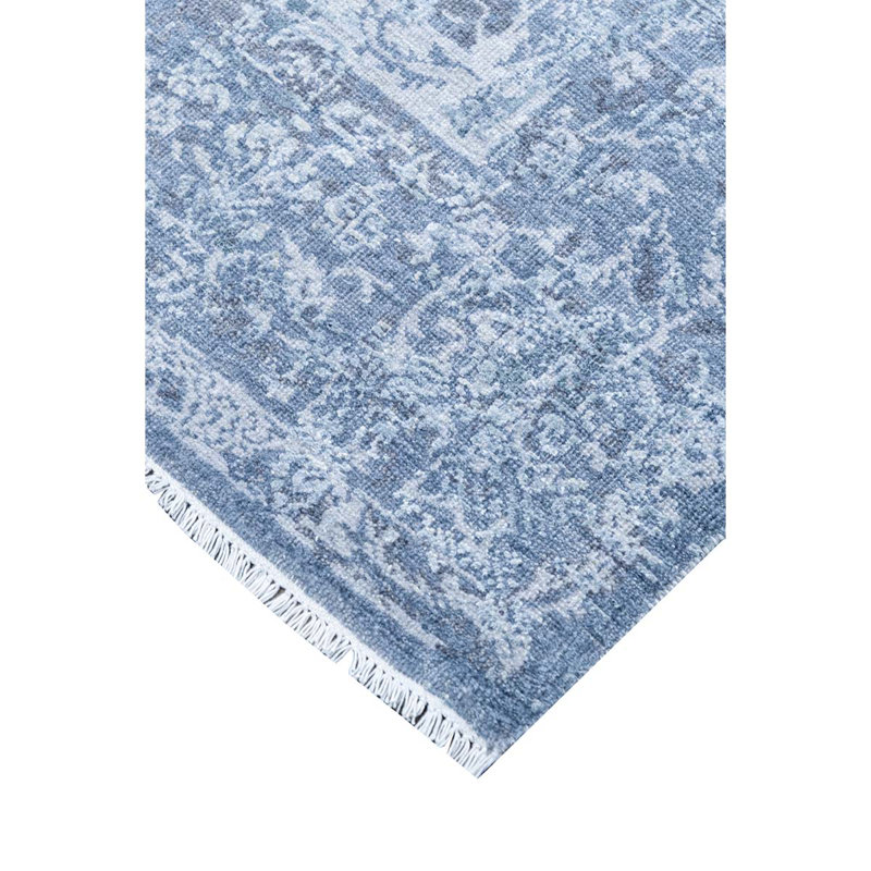 Handmade Silk and Wool Area Rug, Rectangle 2' x 3'