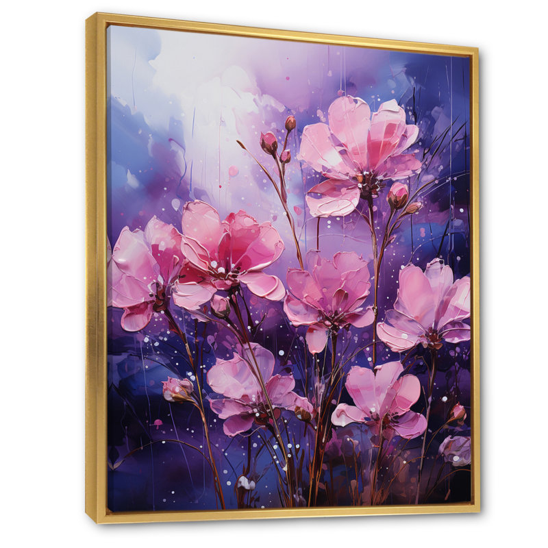 Lilas Lilas Serenade III, reproduction d'art sur toile, H 32 po x l 16 po x P 1 po, Or