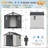6*8 Outdoor Storage Tool Shed With Door And Floor, Plastic Outdoor Storage Shed With Steel Frame，white-122721340