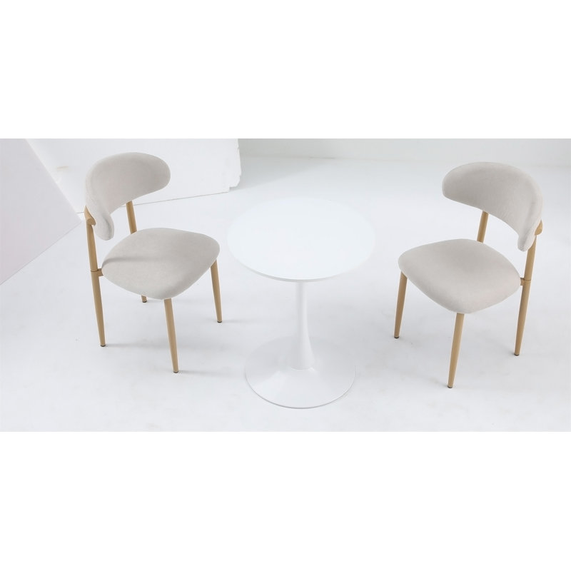 Table de salle à manger ronde blanche