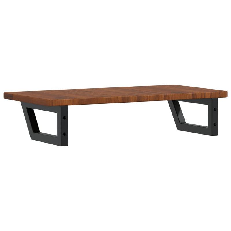 Bracket Shelf, Black/Dark Brown, 2.5cm H x 80cm W x 40cm D