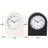 Cole And Grey Wood Textured Decorative Clock With Gold Accents