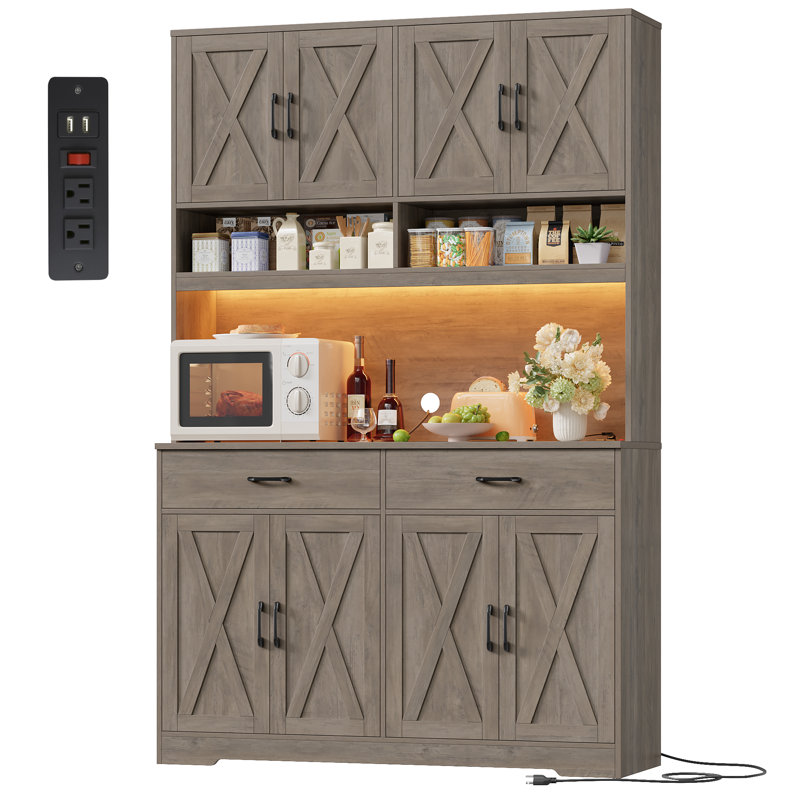 Garde-manger 75,4 "H, Gris