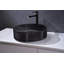 Lavabo de salle de bain rond en verre texturé 16 po Scotch - Collection Timeless-128042367-90991012