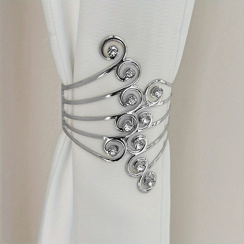 Boucle de rideau réglable, Silver