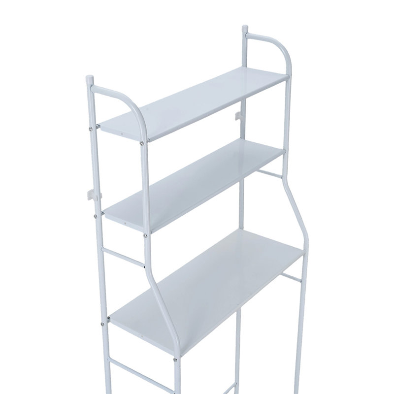 Steel Freestanding Bathroom Shelves, White