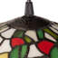 Luminaire suspendu en forme de dôme en verre coloré 9,5 "avec fleurs rouges Genevieve