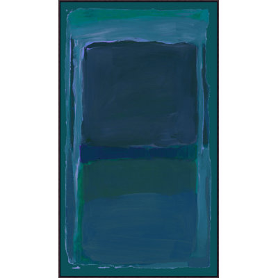 Teal Contour " Teal Contour 1 " by Christopher Kennedy Painting Print