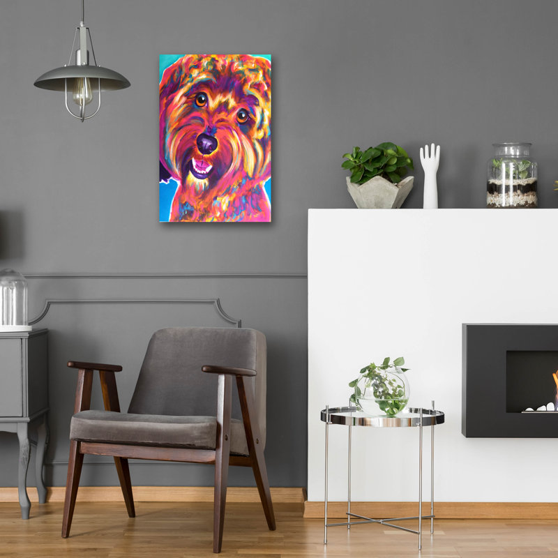 «Cavapoo - Daisy» par Dawg Painter, H 24 po x l 16 po x P 0,2 po